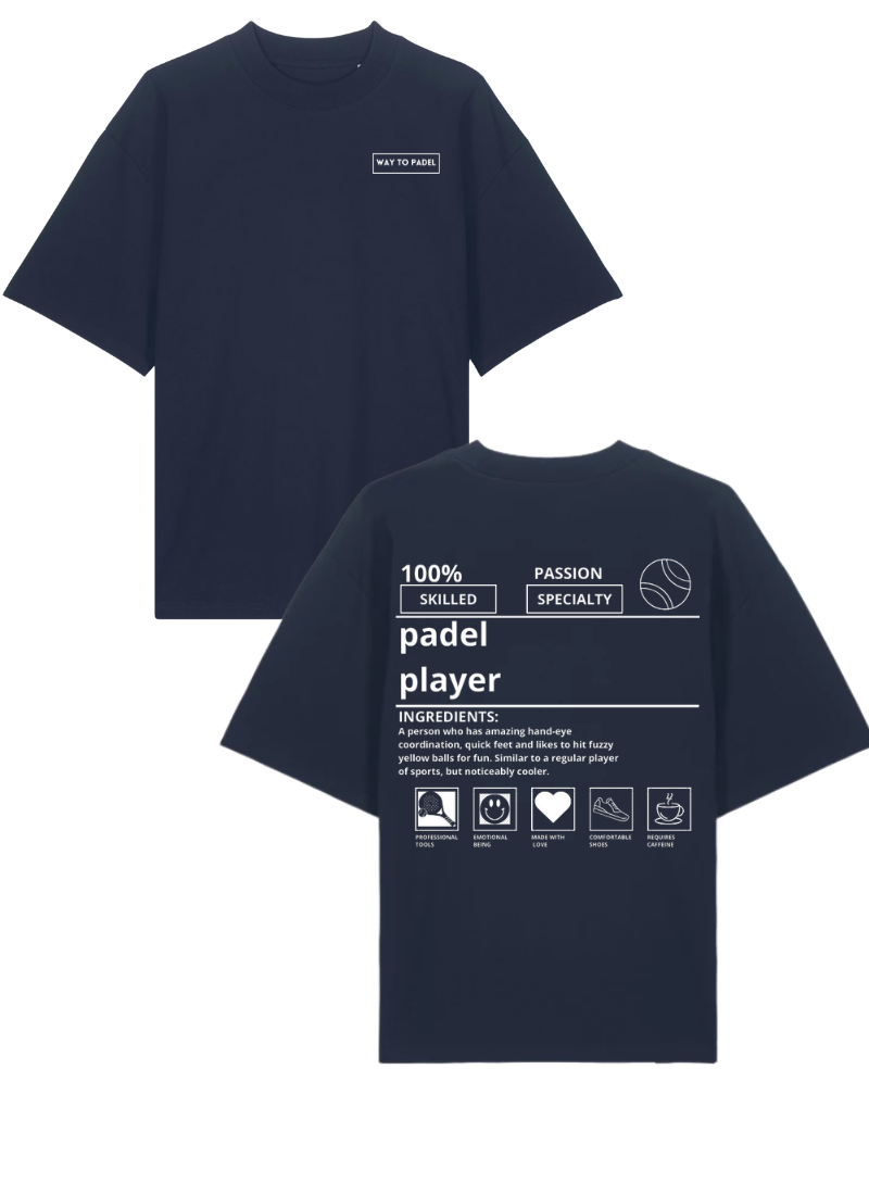 WayToPadel Description Oversized T-shirt