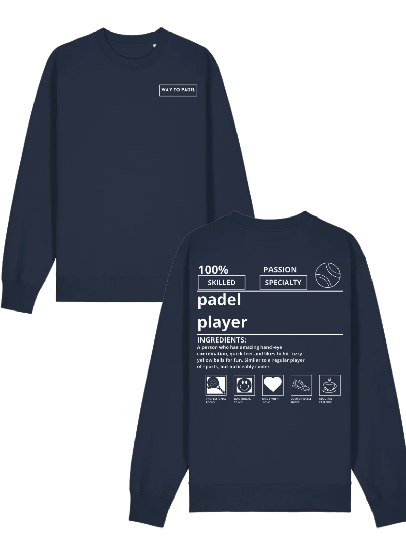 WayToPadel Desription Sweater