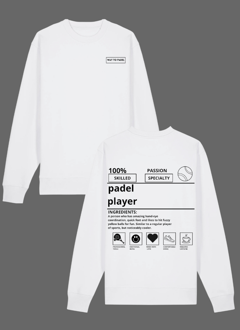 WayToPadel Desription Sweater