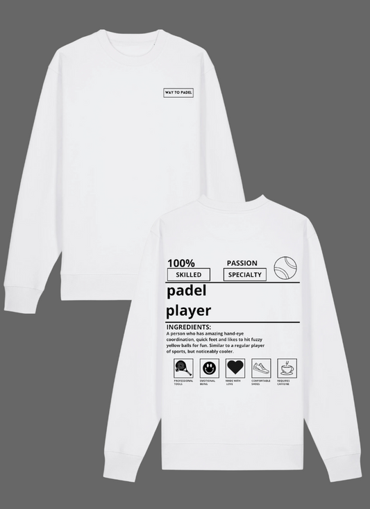 WayToPadel Desription Sweater