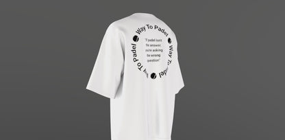 WaytoPadel Quotes Oversized T-shirt